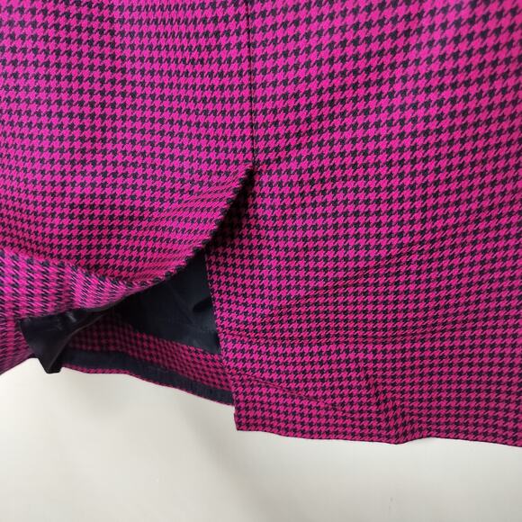 Vintage Jones New York 100% Wool Skirt Houndstooth - Picture 8 of 10